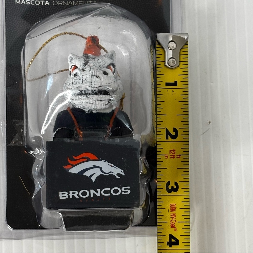 New Denver Broncos Mascot Ornament NFL Football Christmas Holiday - Picture 6 of 7